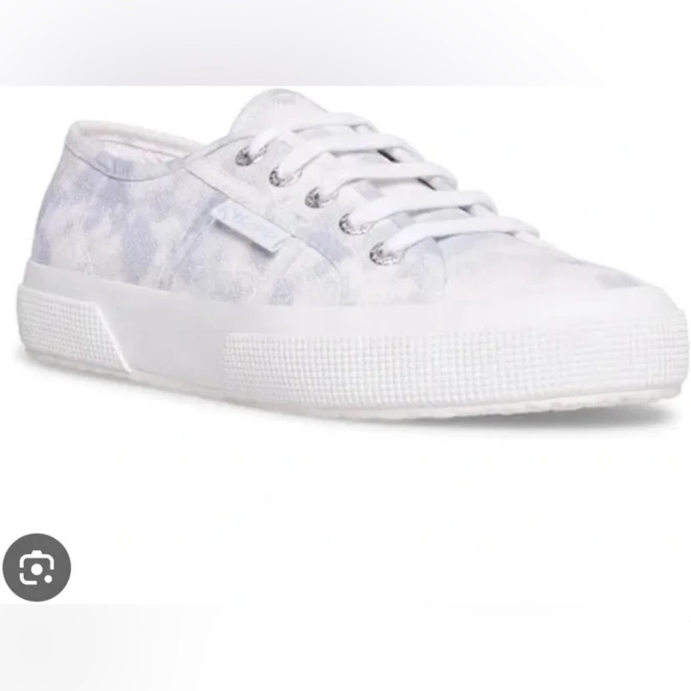 Women's Canvas Sneakers Superga - Blue and white Ty die